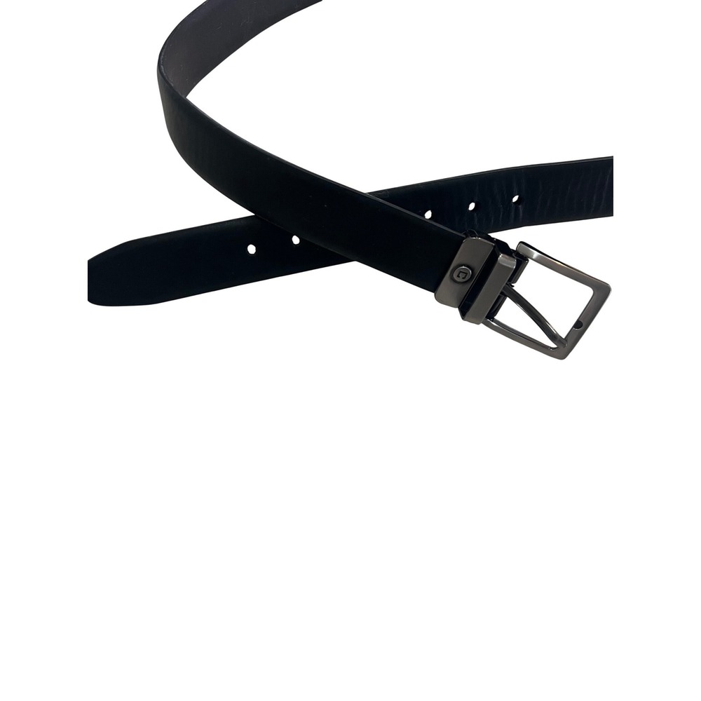 Chaps‎ Mens Black  Belt XL 34-36 Gunmetal Buckle 12CH010006